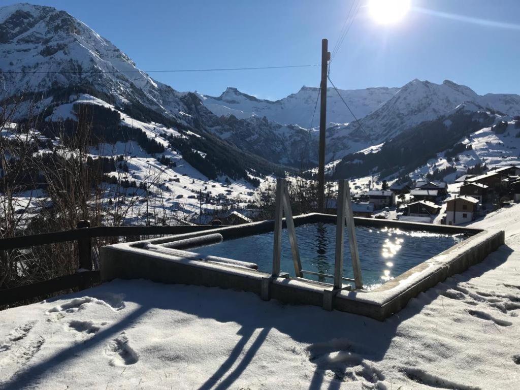 Chalet Sonnenheim, Wohnung Mit Panoramafenster อาเดลโบเดิน ภายนอก รูปภาพ