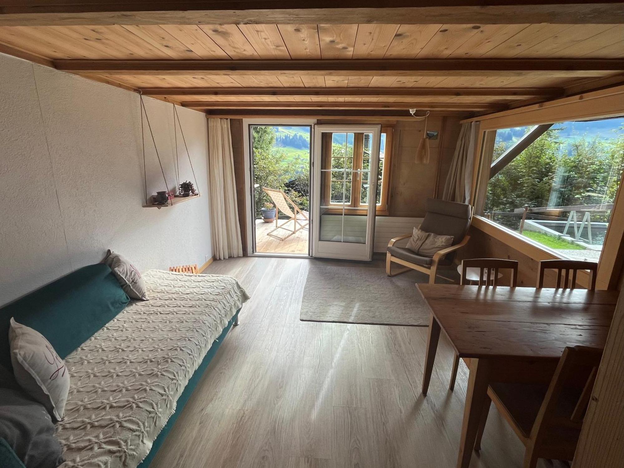 Chalet Sonnenheim, Wohnung Mit Panoramafenster อาเดลโบเดิน ภายนอก รูปภาพ